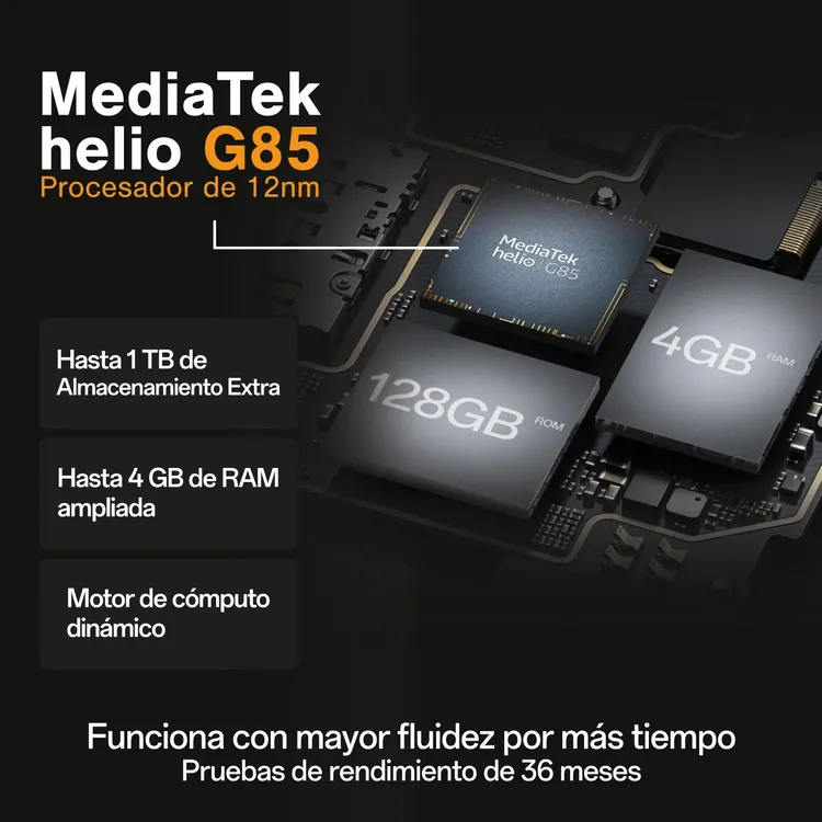 Celular OPPO A38 128GB Dorado