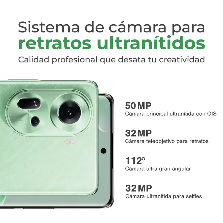 Celular OPPO Reno 11 256GB 5G Verde